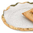 14" Glass Oval Edge Gold Leaf Platter